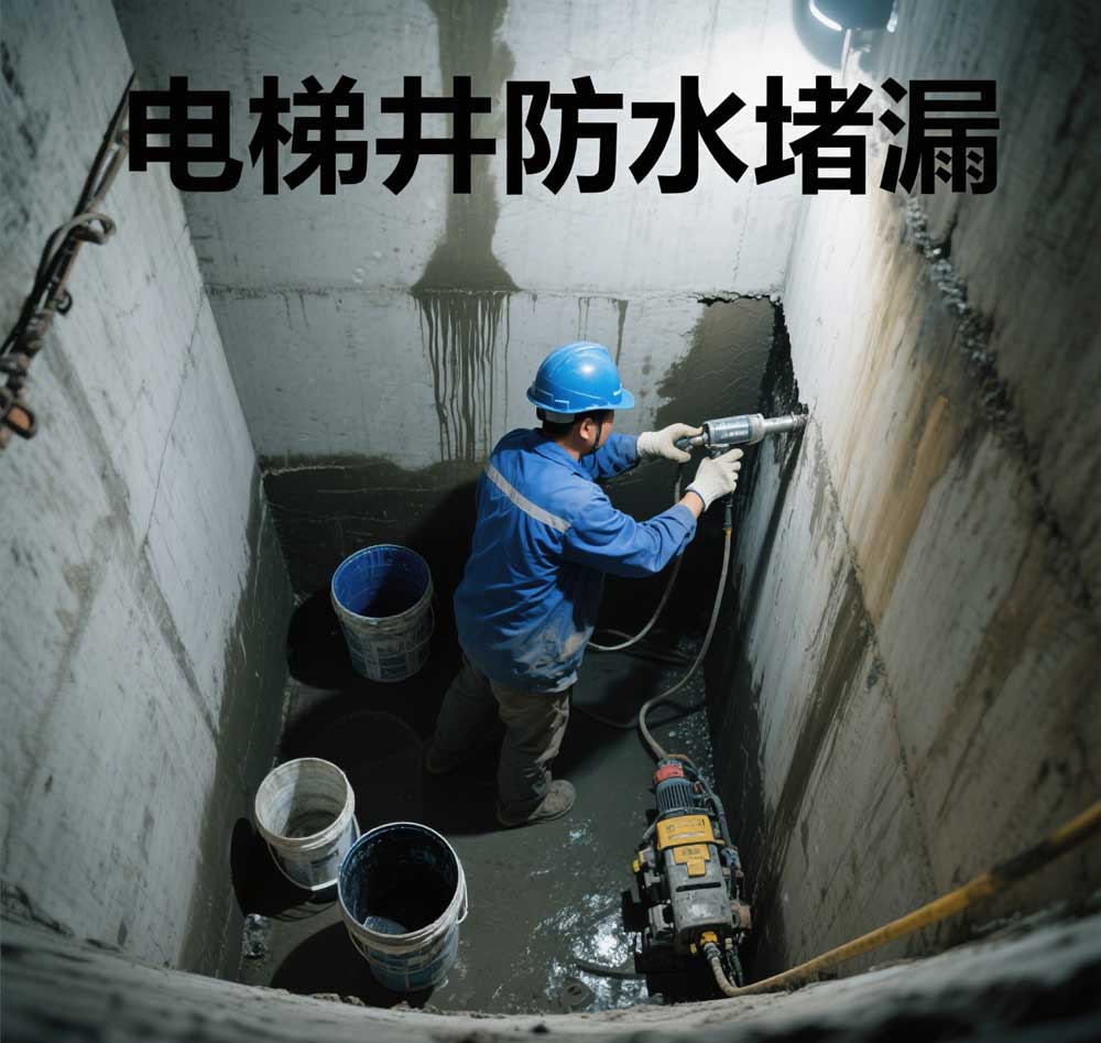 电梯井防水堵漏，阜新专业电梯井漏水维修公司